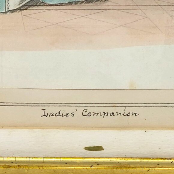 Antique Framed 1857 Variety Ladies Companion Fashion Print By Mariton - Picture 6 of 8
